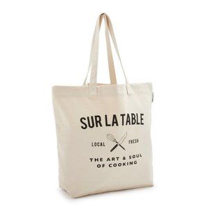 Sur La Table Canvas Reusable Grocery Tote NWOT